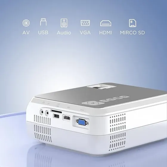 Портативний міні-проектор Bomaker GC355 HD LED 6500 Лм Wi-Fi с динамиками для домашнього кінотеатру 1080P Full HD Дніпро