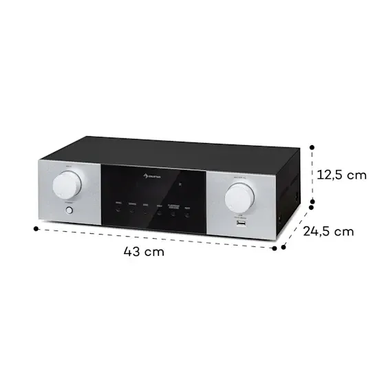 Стереоусилитель аудиоусилитель Auna Hifi AMP-4000 DAB Bluetooth USB DAB из Германии Днепр