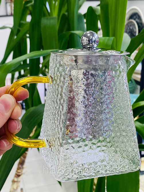 Чайник заварювальний Olens "Крижана Гіза" 550 мл скляний для дому та ресторану Київ - фото 1