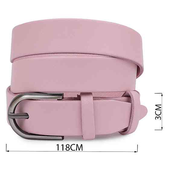 Женский кожаный ремень Vintage 20796 Розовый Киев