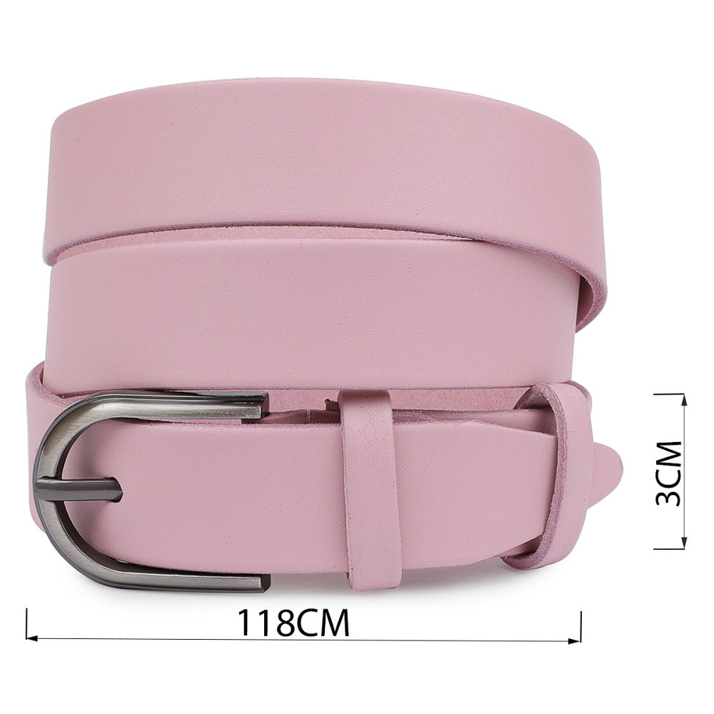 Женский кожаный ремень Vintage 20796 Розовый Киев - изображение 3