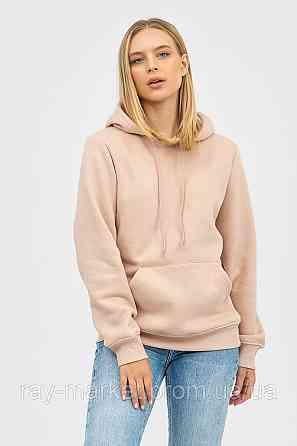 Набір жіночий худі утеплене 2шт RAY BASIC Бежевий/Бордовий (U0401W-Cream-Burgundy) 3XL Київ