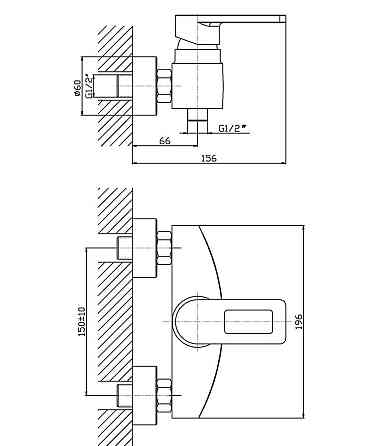 Змішувач для душа Haiba GUDINI 003   ( HB0147 ) 39842 Харьков