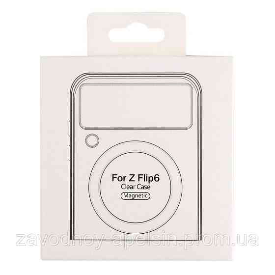 Чохол книжка Samsung Galaxy Z Flip6 Шкіряний (чорний) Одеса