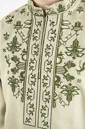 Вишиванка для хлопчиків лляна з довгим рукавом, топ Київ