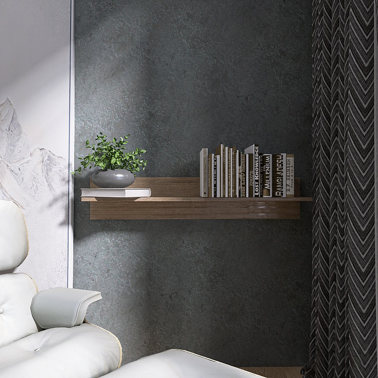 Полиця навісна Еверест ПЛН-1 Лайт Дуб сонома (DTM-4665) Львів - фото 1