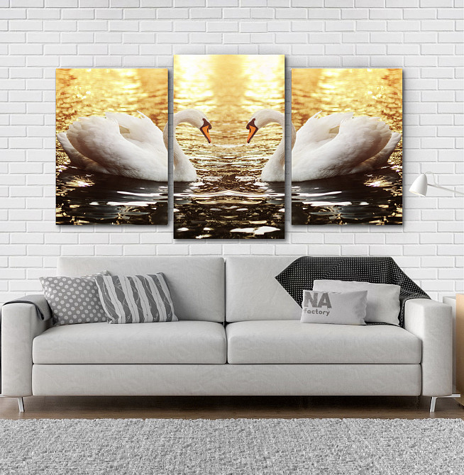 Модульная картина Лебеди Art-121_3 Киев - изображение 2