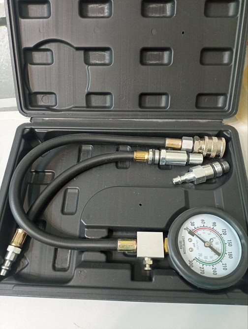 Компресометр бензинового двигуна "GEKO" 0-20 бар, комплект 5 штуки, №5 Киев - изображение 1