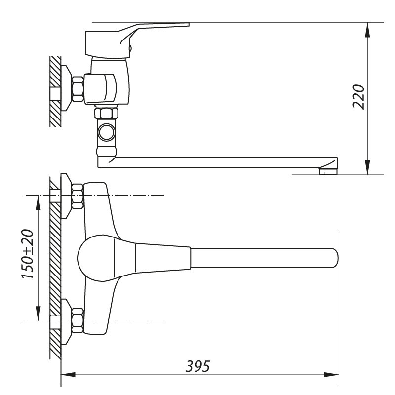 Змішувач для ванни ZERIX EDN 283   ( ZX0033 ) 21409 Харьков - изображение 5