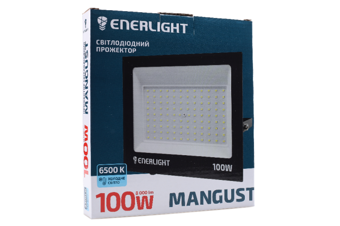 Прожектор светодиодный влагостойкий IP 65 ENERLIGHT MANGUST 100Вт 6500K Ровно - изображение 5