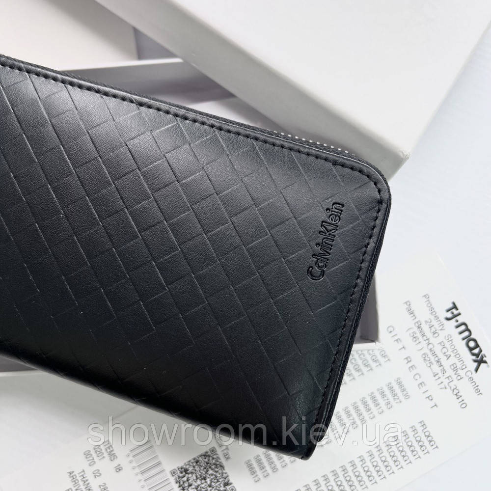 Мужской кожаный кошелек на молнии (1302-4) Киев - изображение 2