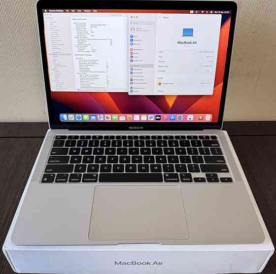 Open Box!New!Macbook Air 13” M1 8/256Gb 2ц/100% Silver повний комплект. Харків
