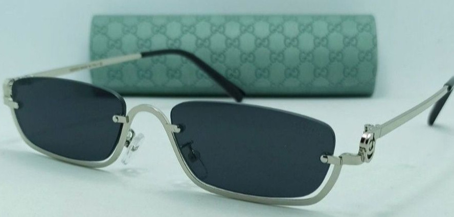 Брендові окуляри унісекс чорні вузькі в металі в брендовому футлярі. Київ - фото 7