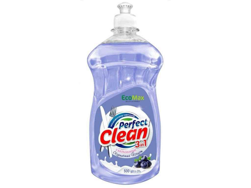 Засіб миючий з бальзамом Perfect clean3в1 Чорнич йогурт 500мл ТМ EcoMax Київ - фото 1