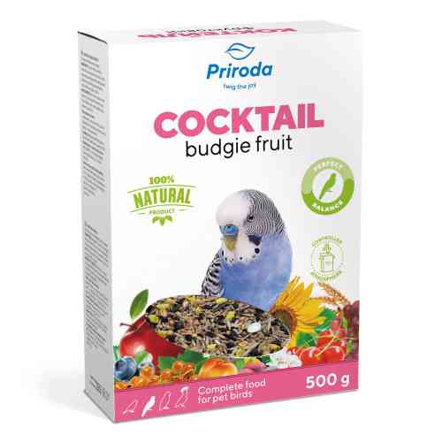 Корм Природа Коктейль для хвилястих папуг фруктовий 500 г Київ