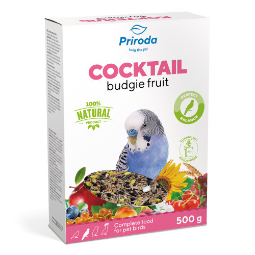Корм Природа Коктейль для хвилястих папуг фруктовий 500 г Київ - фото 3