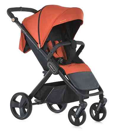 Коляска дитяча EL CAMINO DYNAMIC PRO Redwood прогулянкова з чохлом та дощовиком Помаранчева (ME 1053-3) Чернігів