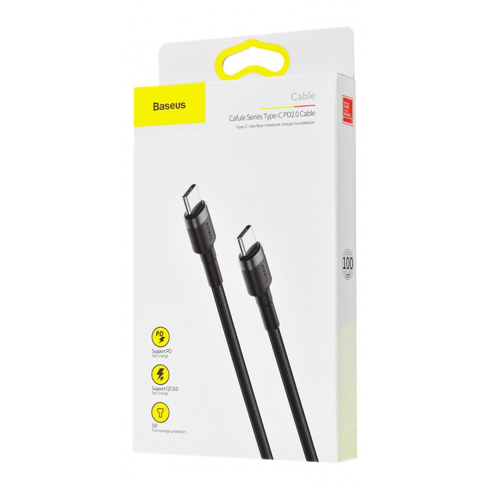Кабель Baseus Cafule Type-C to Type-C PD 2.0 60W 1м червоний Львів - фото 2