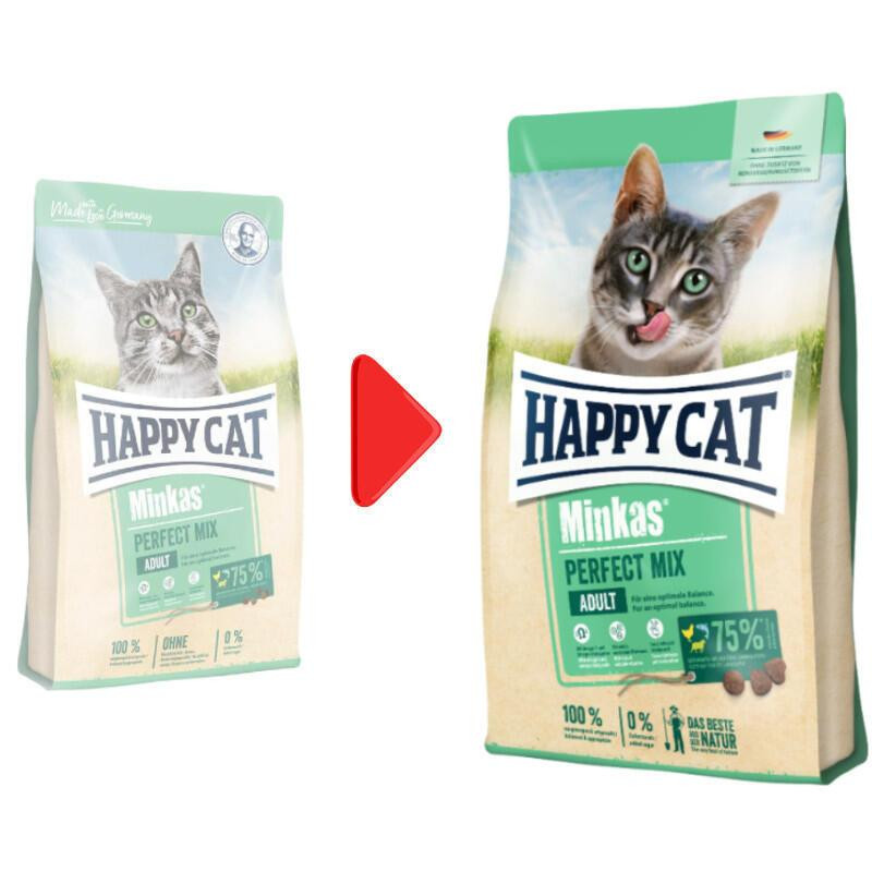 Happy Cat Minkas Perfect Mix (Хеппі Кет Мінкас Перфект Мікс) сухий корм для котів з курицею, рибою і ягням 4 кг. Запоріжжя - фото 3