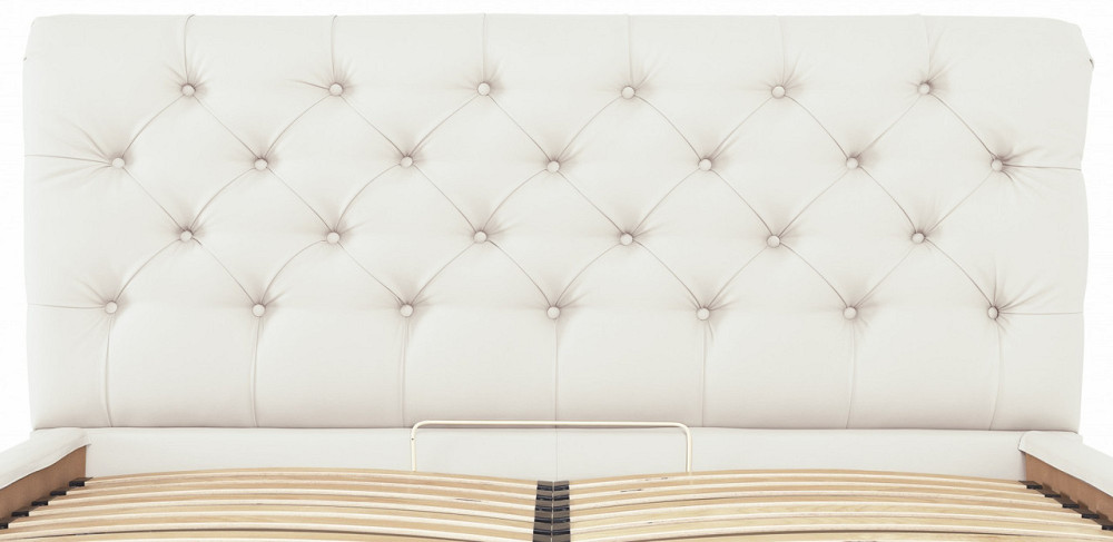 Ліжко Двоспальне London VIP 180 х 190 см Fly 2200 З додатковою металевою цільнозварною рамою Білий Київ - фото 11