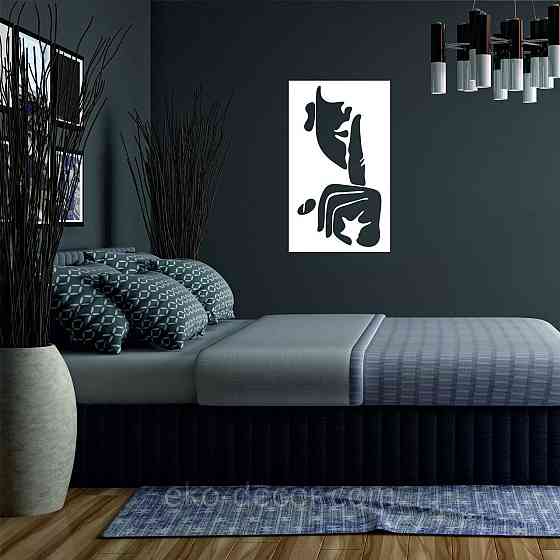 Декоративное настенное Панно «Женщина», Декор на стену 110*65 см, Белый Киев