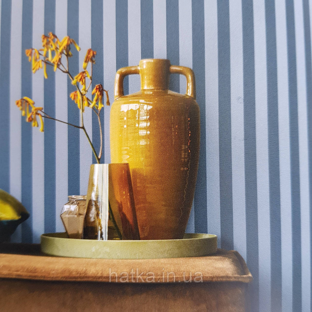 Обои виниловые на флизелине 0.53х10.05 Rasch Textil Petite Fleur 5 полосы черные серые Киев - изображение 1