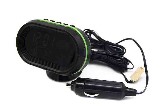 Електронні годинники VST-7009V для автомобіля живлення 12V Дніпро