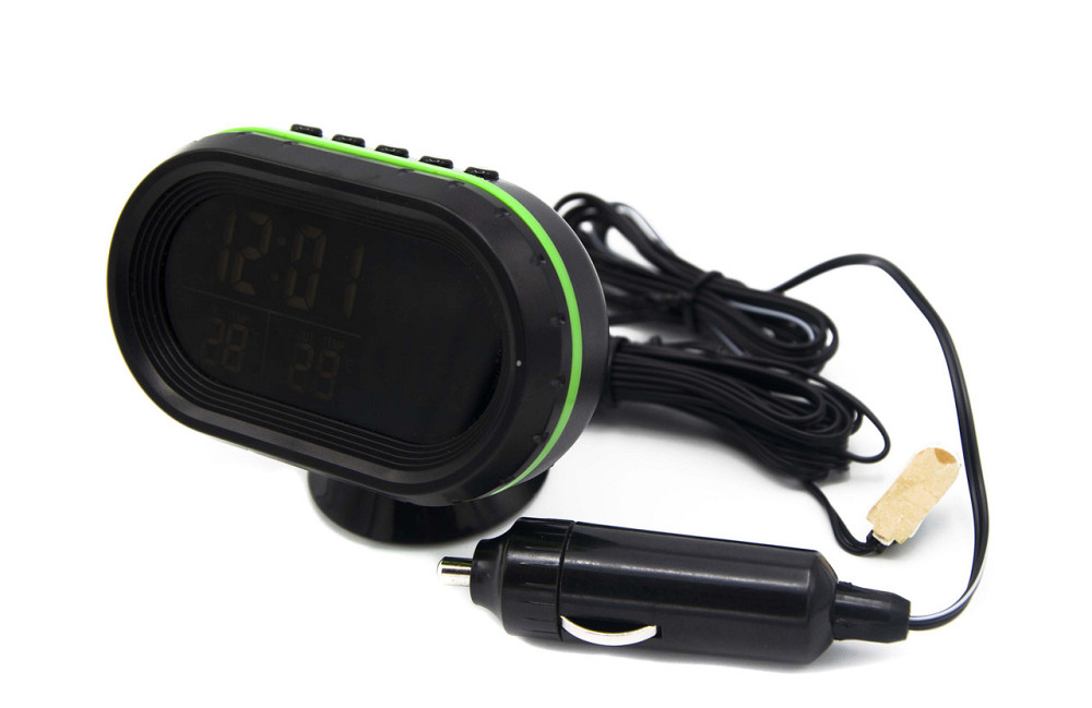 Часы электронные VST-7009V для автомобиля питание 12V Днепр - изображение 1