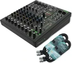 Микшерный пульт Konsola mikserska Mackie ProFX10 GO z zasilaniem bateryjnym i kablem 2x XLR Киев - изображение 1
