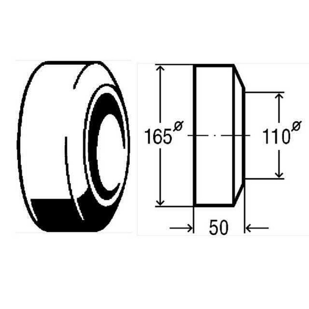 Розетка для відводу до унітаза Ø110  VIEGA 101671 Тернопіль - фото 2