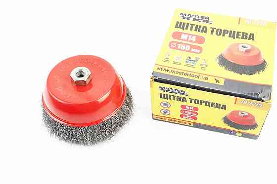 Щітка торцева М14 D-150мм з рифленого дроту 19-7215 Київ