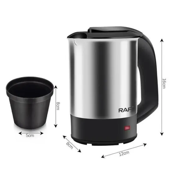 Электрочайник Domotec/RAF R-7887 0.5л 1000Вт 2 чашки, серый цвет Одесса
