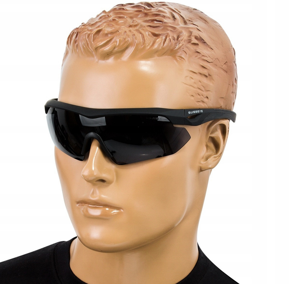 Тактические Очки защитные с 2 сменными линзами + чехол Swisseye 