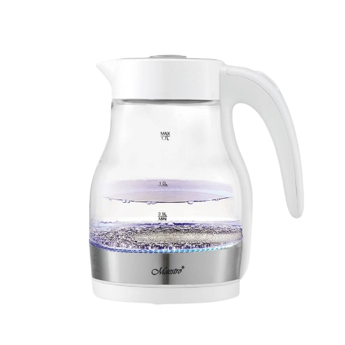 Електрочайник 1,7л 2000W скло (диск) білий MR-061-WHITE Maestro Житомир
