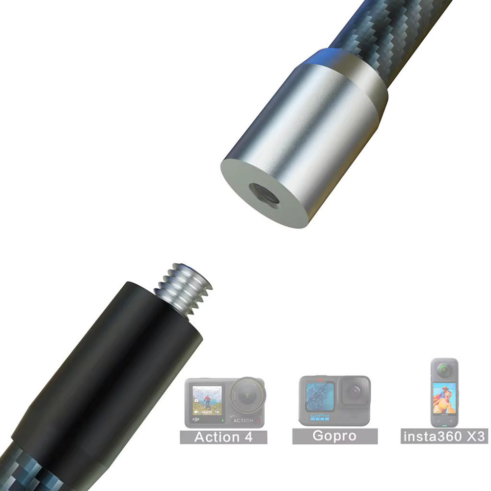 Подовжувач карбоновий для Insta360 екшн-камер 22см AC Prof HQS-Bundle-N09-22 Київ - фото 2