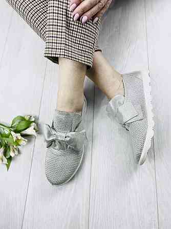 Sothby 's Сліпони жіночі Sothby 's K-378/3 срібні (весна-літо, шкіра натуральна) (3305) 36р.38р Коломыя