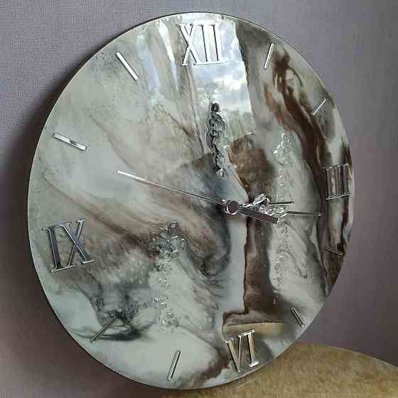 Часы настенные 40 см из эпоксидной смолы ручной работы Днепр