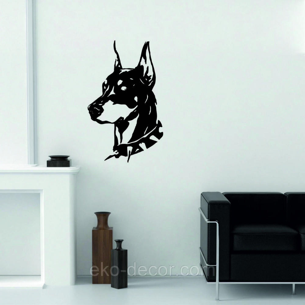 Декоративное настенное Панно «Доберман», Декор на стену 110*67 см, Черный Киев - изображение 9