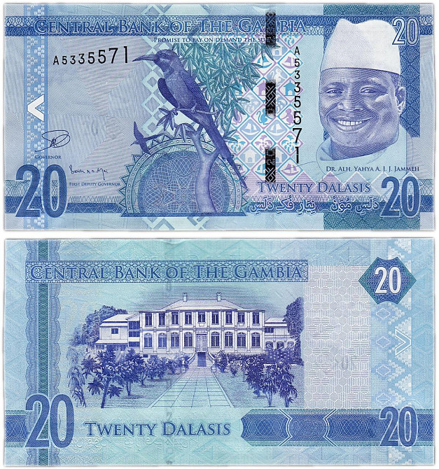 Гамбия / Gambia 20 Dalasis 2015 Pick 33 UNC Полтава - изображение 1