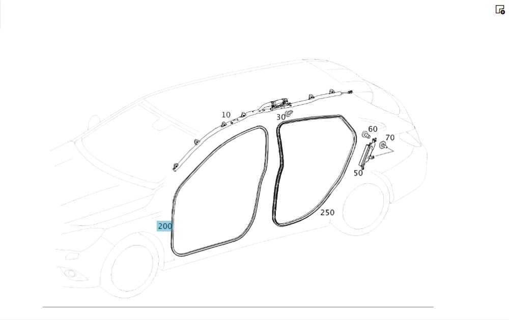 Mercedes-Benz  A1176920076 Ущільнювач отвору передніх дверей CLA Shooting Brake X117 CLA C117 Одеса - фото 2