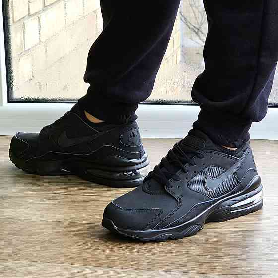Чоловічі Чорні Кросівки Nike Air Max 93 Шкіряні Найк (розміри: 41,42,43,44,45) — 93-1 Відео Огляд Дніпро