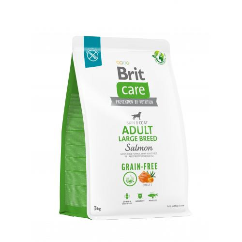 Корм сухий Brit Care Dog Grain-free Adult Large Breed для дорослих собак великих порід беззерновий з лососем 3 кг Київ - фото 1