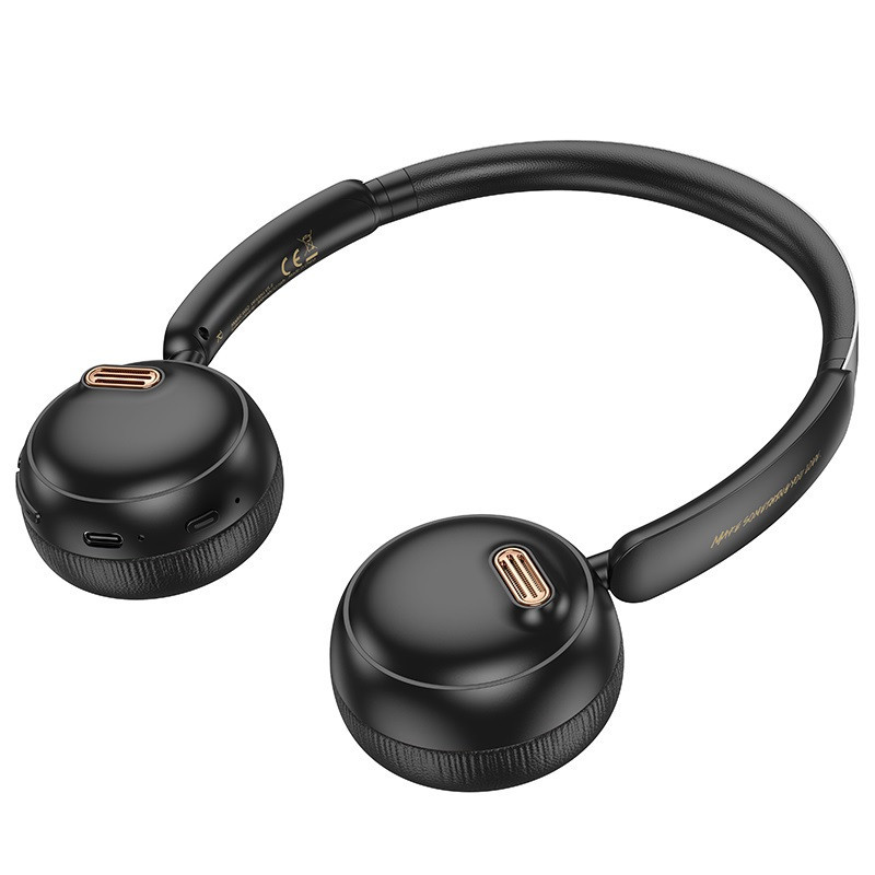 Беспроводные наушники HOCO W62 Verso retro BT headphones Black Одесса - изображение 4