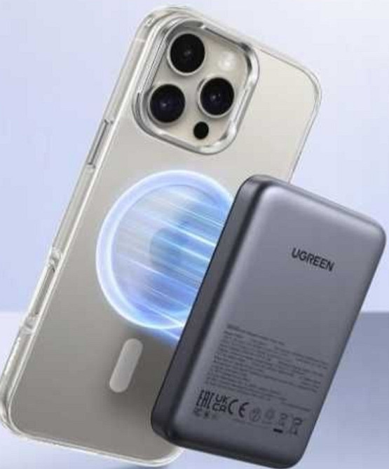 Беспроводной павербанк UGREEN 10000mAh 20W Black Киев - изображение 2