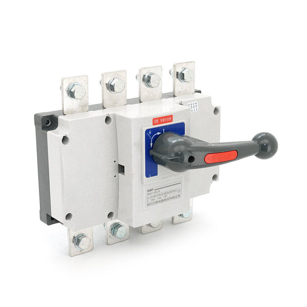 Ручний вимикач/роз'єднувач/рубильник CHINT NH40-630/4P, 380V, 400A, стандартна рукоятка Київ - фото 1