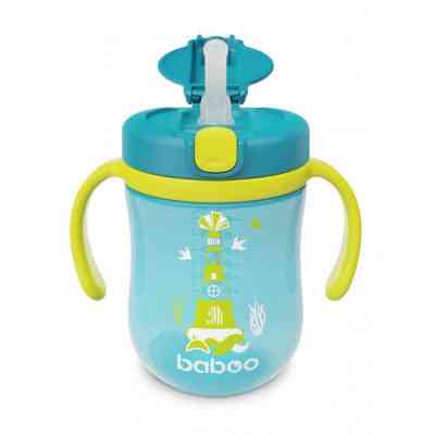 Поильник-непроливайка Baboo с трубочкой Marine 300 мл Бирюзовая (90602) Винница