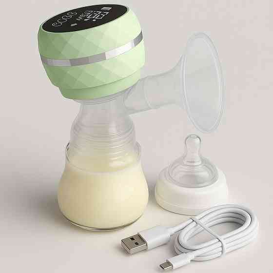 Електричний молоковідсмоктувач із соскою від USB,Zhibao,Зелений SBR Київ