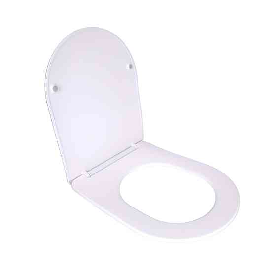 Qtap Сиденье для унитаза (Robin 520,660, Scorpio 520,660) 460x362x50 мм, White, с микролифтом, Slim Duroplast, Quick Release Киев