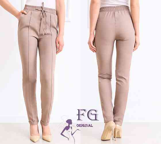 Стильные женские брюки с высокой посадкой 