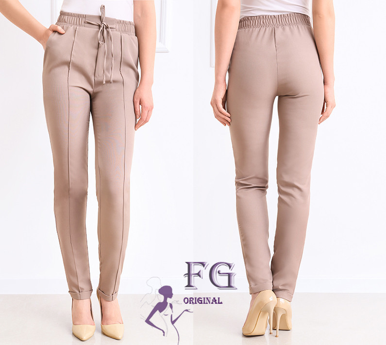 Стильные женские брюки с высокой посадкой 